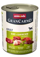 ANIMONDA GranCarno Adult Beef, rabbit and herbs - wet dog food - 800g