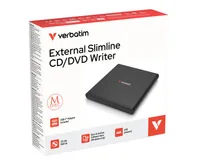 Verbatim Slimline CD/DVD lecteur de disques optiques DVD-RW Noir