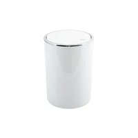 MSV 3700703938699 trash can 6 L Round Acrylonitrile butadiene styrene (ABS) White