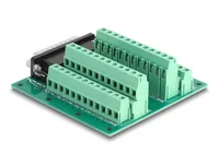 DELOCK D-Sub HD 44 Pin Stecker zu Terminalblock fur Hutschiene