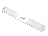 Delock Kabelschlauch Selbstschliessend, 2m x 9 mm Weiss - Detailfarbe: Weiss - Breite: 9 mm - Länge: 2 m - Produkttyp: Kabelschlauch - Ausstattung Kabelmanagement: Zuschneidbar - Lösbar - Wiederverwendbar - Verpackungseinheit: 1 Stück