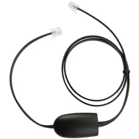 Jabra EHS Adapter zu AudioCodes RJ-10 - RJ-10 - Adaptertyp: EHS Adapter - Anschluss 1 (Quelle): RJ-10 - Anschluss 2 (Endgerät): RJ-10 - Detailfarbe: Schwarz
