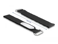 Delock Klettkabelbinder Schwarz 305 mm x 25 mm 5 Stück - Breite: 25 mm - Länge: 305 mm - Ausstattung Kabelmanagement: Wiederverwendbar - Beschriftungsfeld - Produkttyp: Klettkabelbinder - Verpackungseinheit: 5 Stück - Material: Nylon