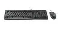 LOGITECH MK120 corded Desktop - black - USB - CH