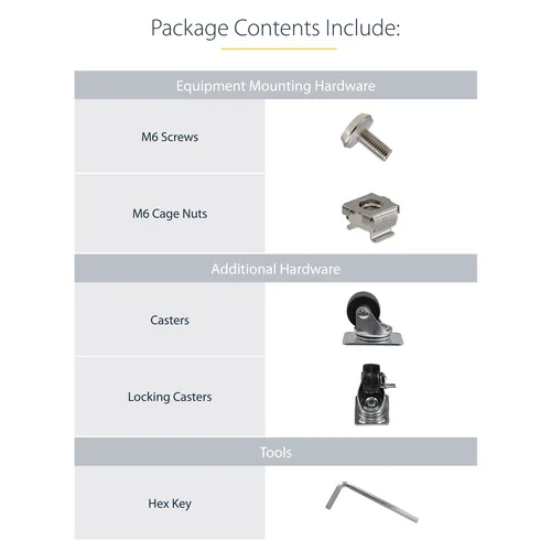 2-POST SERVER RACK - 42U OPEN FRAME RACKS