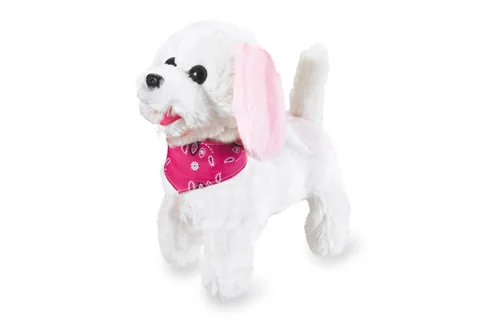 Jamara Plüschhund Trixi RC WeißRosa 27MHz