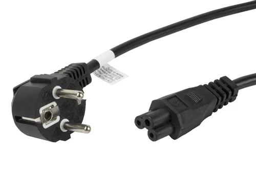 Lanberg CA-C5CA-11CC-0018-BK power cable Black 1.8 m CEE7/7 C5 coupler