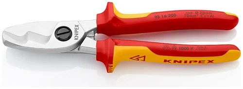 Knipex Kabelschere 200 mm 1000 V verchromt - Typ: Kabelschere - Länge: 200 mm