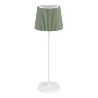EGLO Leuchten Tischleuchte Leonero Akku H:370 LED-CCT Touch Grün/Weiss - Betriebsart: Akkubetrieb - USB - Lampensockel: LED - Smart Home: Nicht kompatibel - Zusätzliche Ausstattung: Berührungssensor - inkl. Ladekabel - Tragbar - Variable Farbtemperatur - 