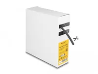 Delock Schrumpfschlauch Box mit Innenkleber 5 m x 4 mm Schwarz - Detailfarbe: Schwarz - Länge: 5 m - Durchmesser: 4 mm - Material: Polyolefin