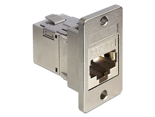 Delock Keystone Halterung 1 Port für Geräteeinbau 4 Stück