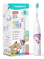 happybrush Schallzahnbürste StarterKit Eco Vibe 3 Agnes Weiss - Zahnbürsten-Art: Schallzahnbürste - Stromversorgung: Akkubetrieb - Reinigungsmodi: Normal - Sensitiv - Detailfarbe: Weiss - Anwender: Kinder - Bluetooth: Keine Angaben