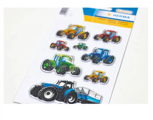Herma Stickers Motivsticker Magic Taktoren 8 Stück, glänzend - Motiv: Traktor