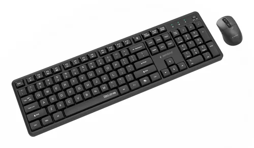 Gembird Silent key Pro Business wireless desktop set, black, US layout