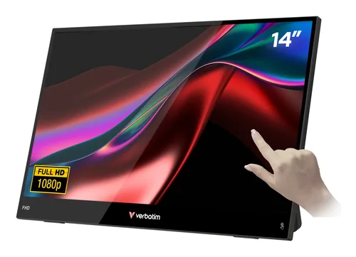 Verbatim Portable Monitor 14"" FHD Touchscreen Monitor Light