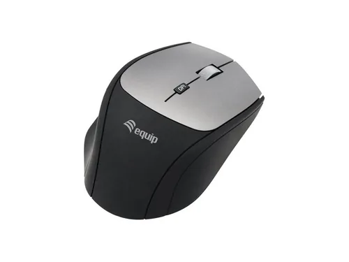 Equip Ergonomische Maus USB-A-C Adapter LR schwarz
