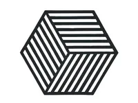 Zone Denmark Topfuntersetzer Hexagon Schwarz - Anwendungsbereich: Pfanne  - Topf  - Material: Silikon - Detailfarbe: Schwarz - Set: Nein - Zusammenklappbar: Nein
