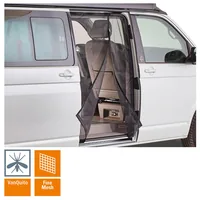 Van Quito Schiebetürenmoskitonetz, fine-mesh VW T5/T6/T6.1 - Passt zu Automarke: VW - Einbauseite: Beifahrerseite (rechts) - Material: Fiberglas - PVC - Farbe: Schwarz