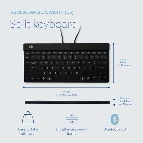 R-Go Tools RGOSBUSWLBL keyboard Office US English