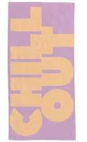 Chic Mic Badetuch Chill out 90 x 180 cm - Schnelltrocknend: Ja - Breite: 90 cm - Länge: 180 cm - Farbe: Lila - Orange - Material: Baumwolle - Sportart: Basketball - Schwimmen - Wassersport