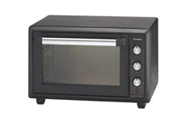 Trisa Backofen Forno Gusto 34 l, Schwarz - Funktionen: Backen - Braten - Grill - Ausstattung: Backblech - Gitterrost - Drehspiess - Breite: 50 cm - Höhe: 30 cm - Tiefe: 39.5 cm - Detailfarbe: Schwarz