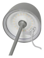Star Trading Akku-Tischleuchte Ronda IP54, Warmweiss, Grau - Dimmbar: nicht dimmbar - Lichtfarbe: Warmweiss - Zusätzliche Ausstattung: Ein/Aus-Schalter - Leuchtenfarbe: Grau - Gesamtleistung: 1.7 W - Lampensockel: LED fest verbaut