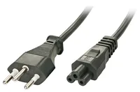 LINDY 2m Swiss to IEC C5 Power Cable