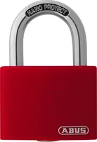 Abus Vorhängeschloss T65AL/40 Rot Aluminium - Schlossart: Schlüssel - Set: Nein - Aussenanwendung: Ja