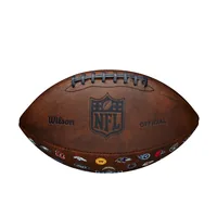 Wilson Football NFL Throwback 32 Team Logo - Farbe: Braun - Material: Composite Leder - Sportart: Football - Ballgrösse: One Size - Einsatzgebiet: Football