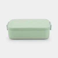 Brabantia Lunchbox Make & Take 1.1 l, Hellgrün - Materialtyp: Kunststoff - Unterteilungsmöglichkeit: Nein - Material: Recycling Kunststoff - Set: Nein - Motiv: Ohne Motiv - Anwender: Erwachsene - Kinder