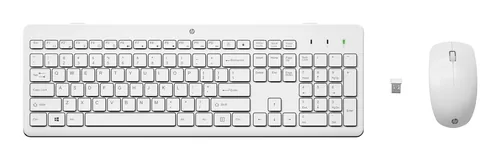 HP 230 Wireless Mouse and Keyboard Combo White clavier Souris incluse RF sans fil Blanc