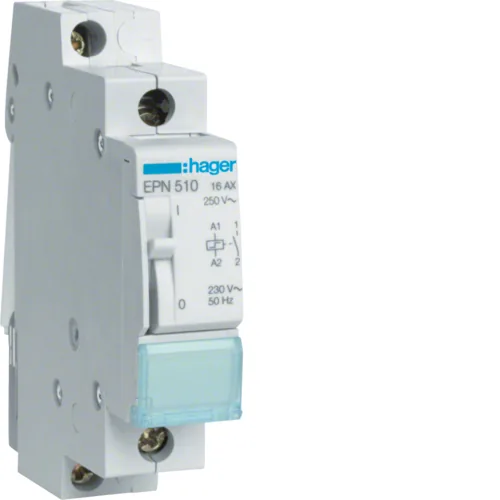Hager Schrittschalter 1S 16 A 230 V - Ausführung: Schrittschalter - Schaltbare Kontakte: 1 × - Steuerspannung: 230 V