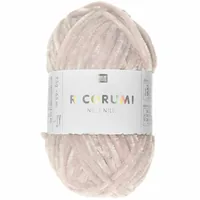 Rico Design Wolle Ricorumi Nilli Nilli Puder - Packungsgrösse: 1 Stück - Länge: 65 m - Material: Polyester - Detailfarbe: Hellrosa - Waschbar bei: 30 °C - Nadelstärke: 3 mm