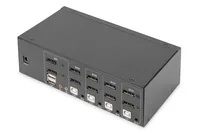 DIGITUS KVM Switch, 4-Port, Dual Display, 4K, DisplayPort