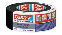 tesa Klebeband Pro Strong Duct Tape 38 mm x 50 m, Grau - Breite: 38 mm - Länge: 50 m - Art: Gewebeband - Klebehaftung: Stark - Detailfarbe: Grau