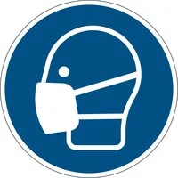 Durable 103406 self adhesive sign Blue, White