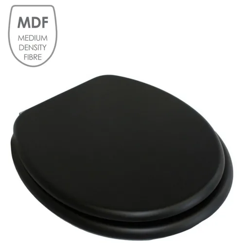 MSV 3700703993421 toilet seat Hard toilet seat MDF Black