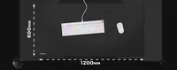GENESIS Carbon 500 Hyper Logo Gaming mouse pad Black