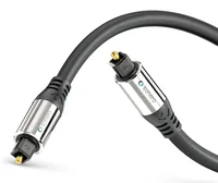 sonero Audio-Kabel Toslink - Toslink 0.5 m - Kabeltyp: Anschlusskabel - Audiokanäle: 8 - Audioanschluss Seite A: Toslink - Audioanschluss Seite B: Toslink - Detailfarbe: Schwarz - Länge: 0.5 m