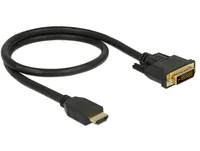 DELOCK Kabel HDMI > DVI 241 bidirektional 0.50m schwarz