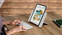 Logitech Tablet Tastatur Cover Flip Folio iPad Pro & Air11 - Verbindungsmöglichkeiten: Bluetooth - Tastaturlayout: QWERTZ (CH) - Kompatible Hersteller: Apple - Detailfarbe: Hellgrau - Bildschirmdiagonale in Zoll: 11 - Tablet Kompatibilität: iPad Air 11 (