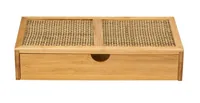 Wenko Aufbewahrungsbox Allegre mit Schublade, Hellbraun - Materialtyp: Holz - Material: Rattan - Detailfarbe: Hellbraun - Produkttyp: Aufbewahrungsbox