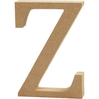 Creativ Company Holzbuchstabe Z 1 Stück - Breite: 2 cm - Höhe: 13 cm - Länge: 13 cm - Anzahl Stück: 1 Stück - Holzherkunft: China - Holzhandelsname: Mischholz/MDF
