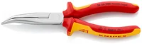 KNIPEX Flachrundzange mit Schneide verchromt 200 mm