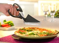 GEFU PEZZO kitchen scissors 272 mm Black, Grey Pizza