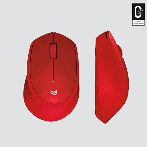 Logitech Wireless Mouse M330 silent plus red retail