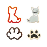 Decora Guetzli-Ausstecher Katze 2 Stück - Detailfarbe: Rot - Dunkelbraun - Materialtyp: Kunststoff - Material: Kunststoff - Set: Ja - Stehkeks: Nein - Verpackungseinheit: 2 Stück