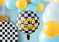 Partydeco Folienballon Auto Schwarz/Weiss, 45 cm - Packungsgrösse: 1 Stück - Grösse: 45 cm - Motiv: Auto - Produkttyp: Folienballon - Material: Folie - Detailfarbe: Weiss - Schwarz