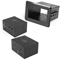 StarTech.com Dockingstation für Konferenzräume - Universelles Laptop Dock - 4K HDMI, 60W PD, USB Hub, GbE, Audio In-Table Connectivity Box für Huddle/Boardroom Collaboration Space (KITBZDOCK)