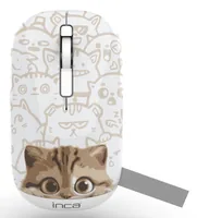 INCA Wrls Maus 1600DPI2xBT5.44Tasten2.4GHzUSB-C Katze